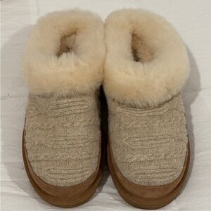 UGG Tan and Cream Women's Slippers